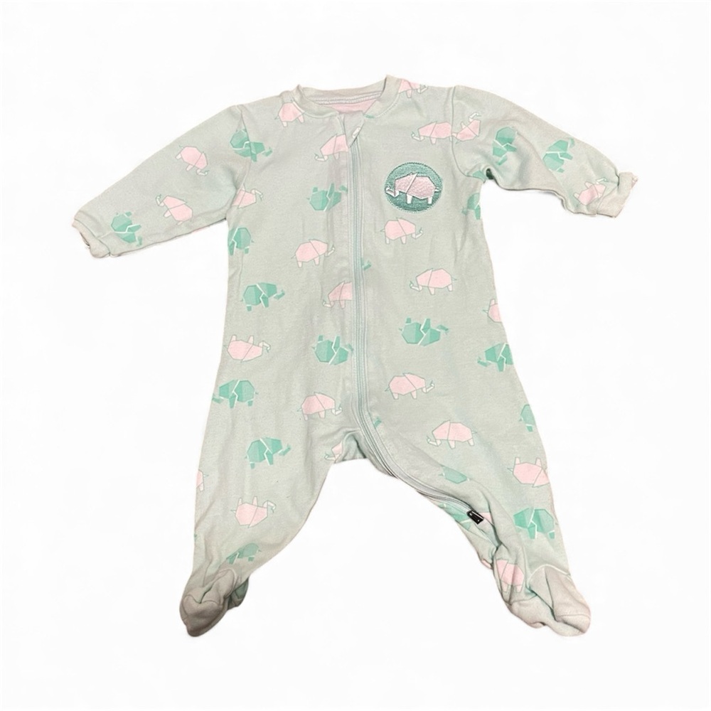 4/$20 Tuffy Zip Up 3 m Sleeper Pyjamas Baby Blue Boy Girl Clothing Clothes 🛑